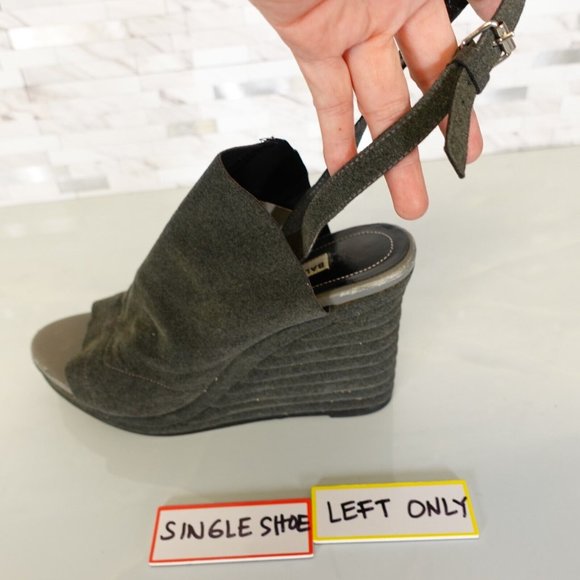 Balenciaga Sandals 38 SINGLE SHOE Replacement Amputee Left Wedge 7 $665 - Picture 1 of 15